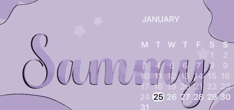 Sammy Purple Aesthetic 