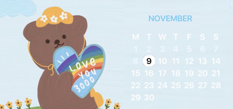 rainbow calendar