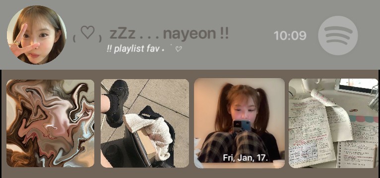 nayeon spotify widget
