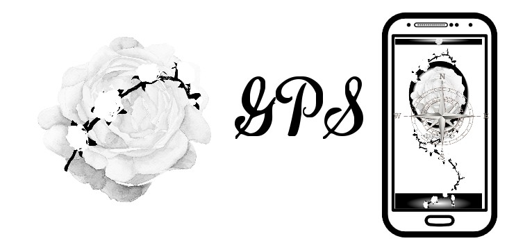 GPS Black White Rose 