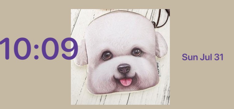 cute dog picture widget. 