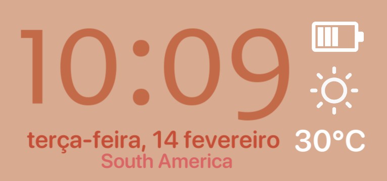 Clock/date aesthetic
