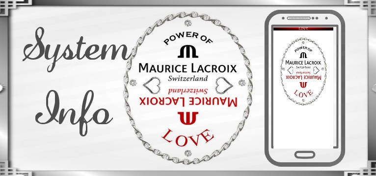 System Info Maurice Lacroix 