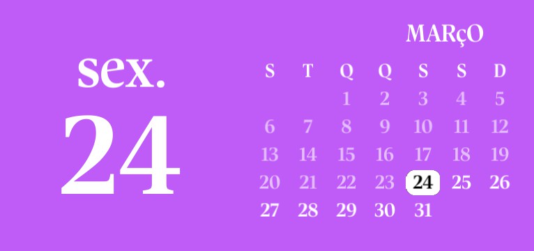 widget calendar
