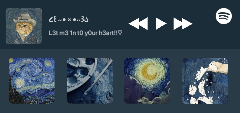 Blue spotfy