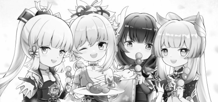 Ayaka, Yoimiya, Ei, Kokomi