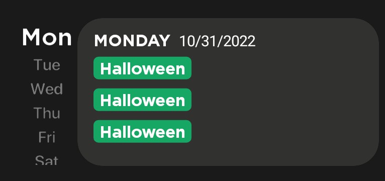 day and agenda 