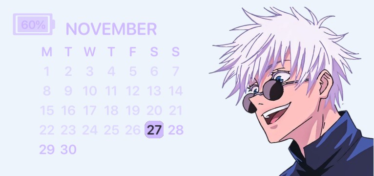 widget time gojo Saturu 