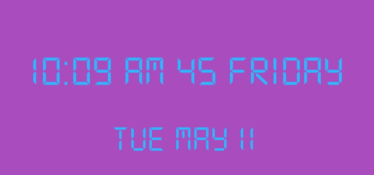 Clock And Date