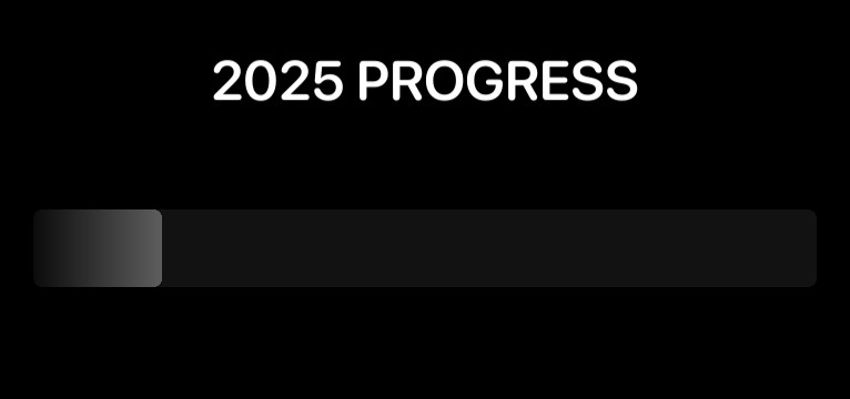 Year progress
