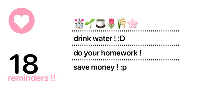 reminders