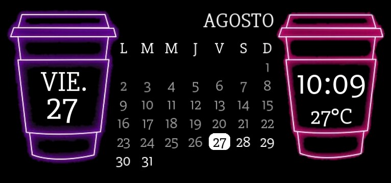 Coffee calendar 