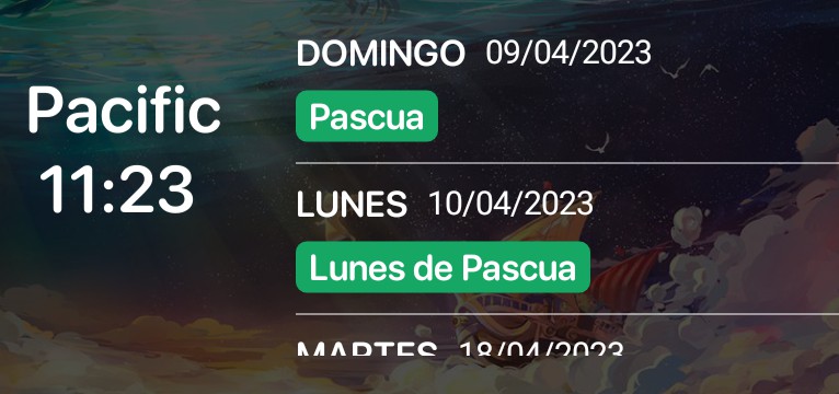 One piece widget