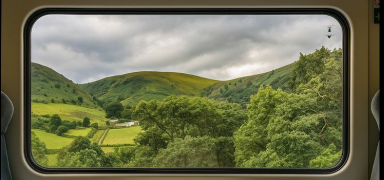 greenery train view