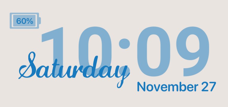 widget time