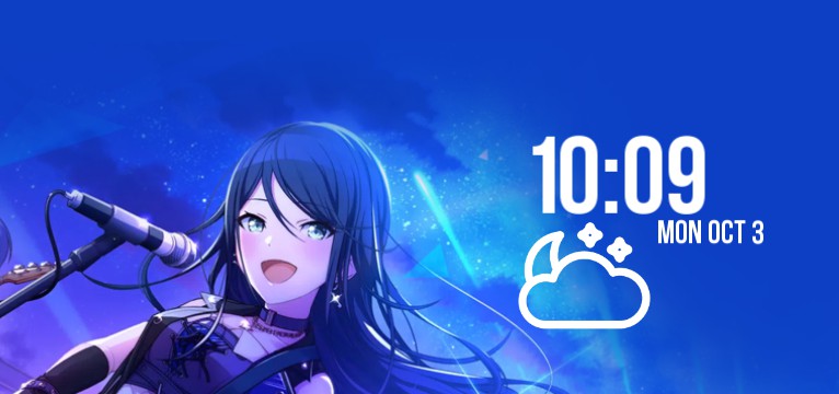 Ichika Hoshino Time Widget