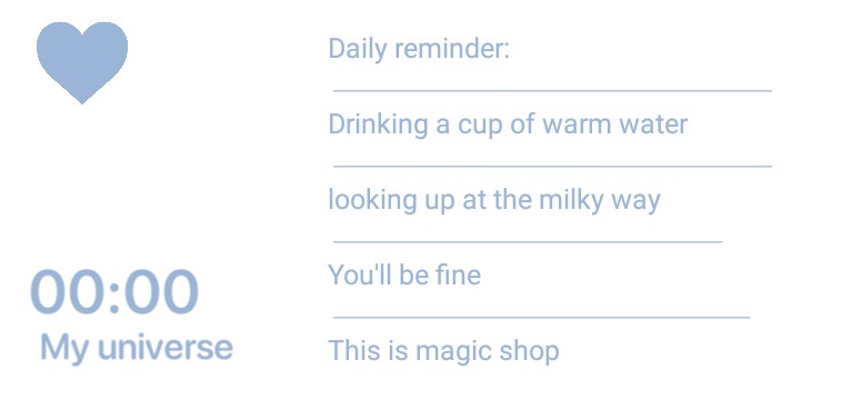 Notes magic Shop White aesthetic 