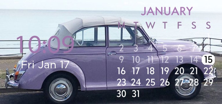 aesthetic lilac widget