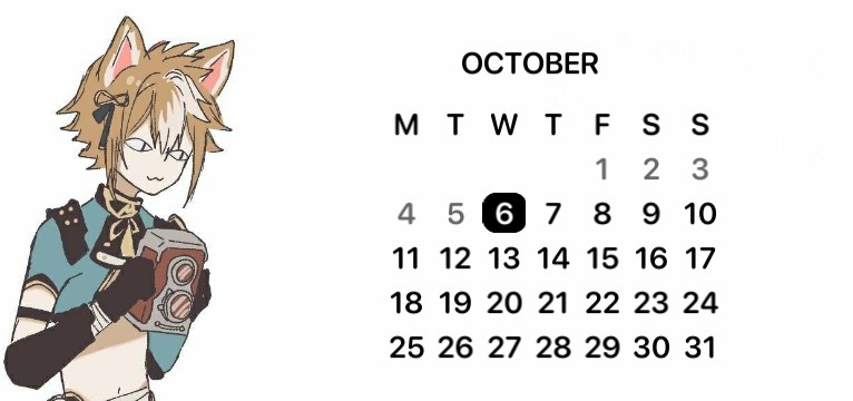 A gorou calendar