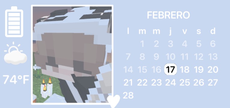  Blue calendario cute