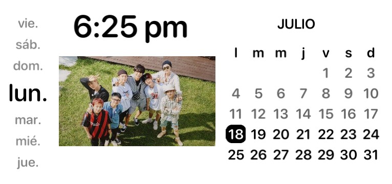  calendar widget exo