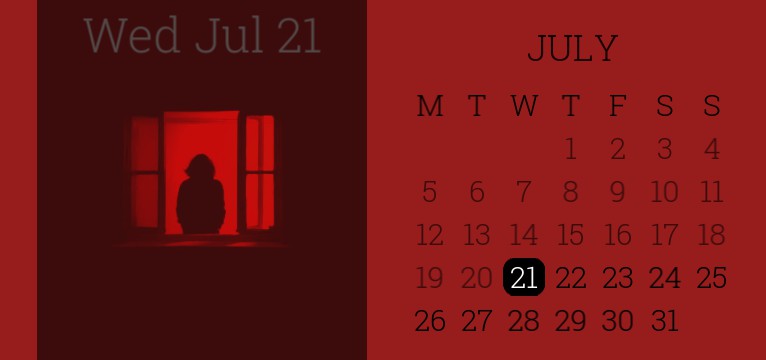 red calendar
