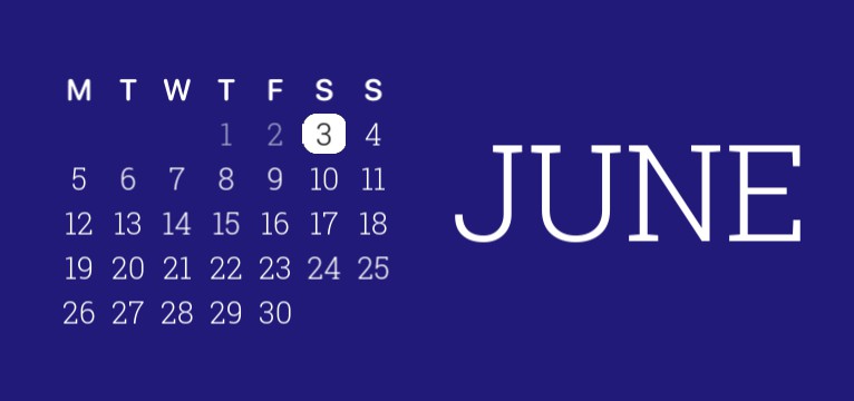 blue calender