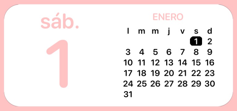PinkWhite Calendar