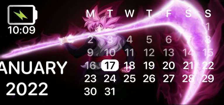 BLACK GOKU CALENDAR