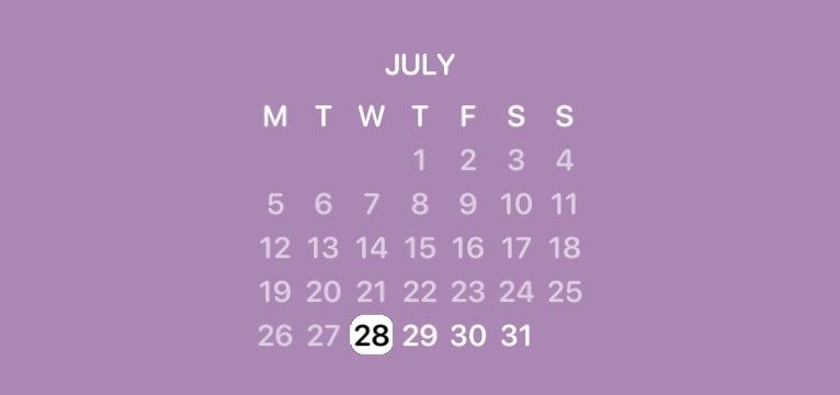 My aesthetic Calender 