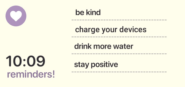 reminders 
