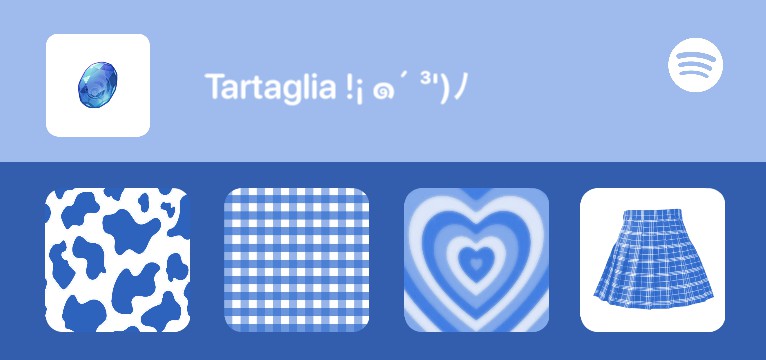 Blue Spotify Widget 