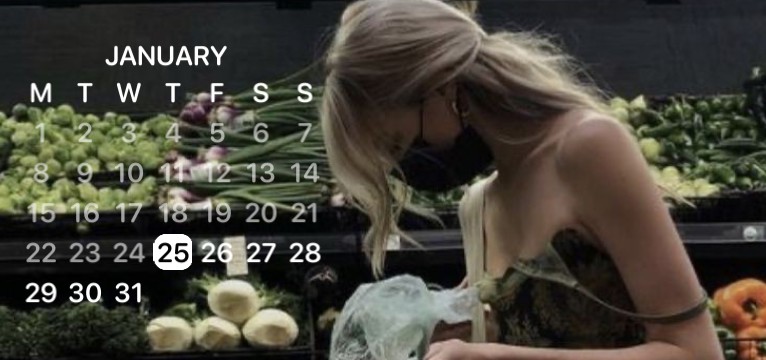Rose blackpink calendar 