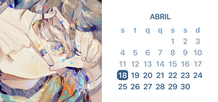 blue calendar
