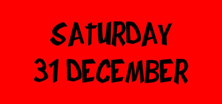 date graffiti black on red