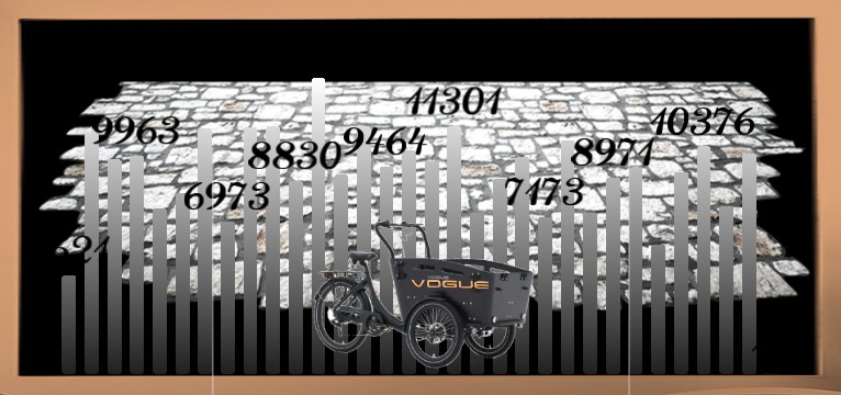 Schritte Bike Werbung schwarz 