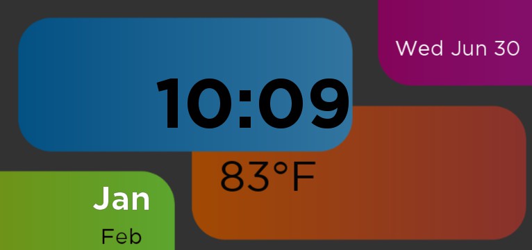 Modern Tabs Widget Dark