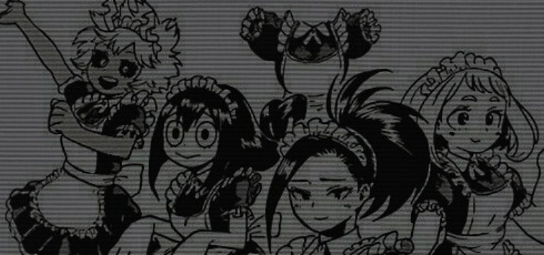 mha girls in a maid outfit