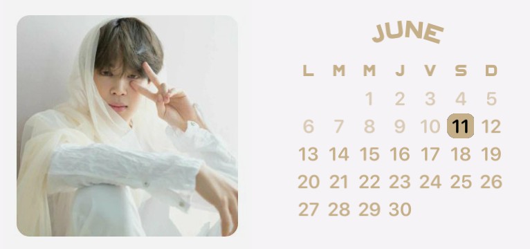 Calendar of jimin
