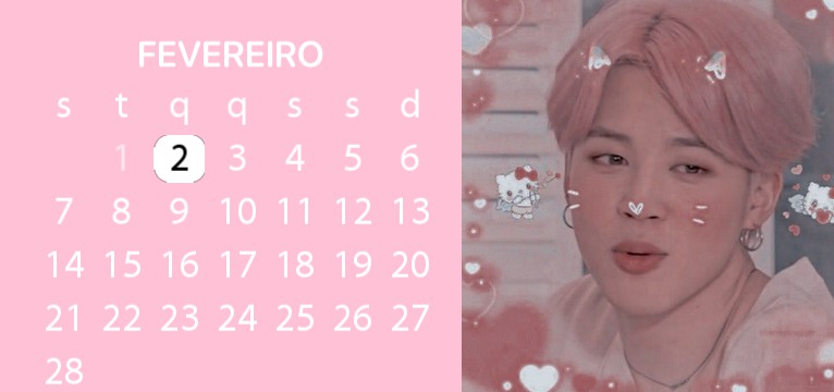 Calendar pink