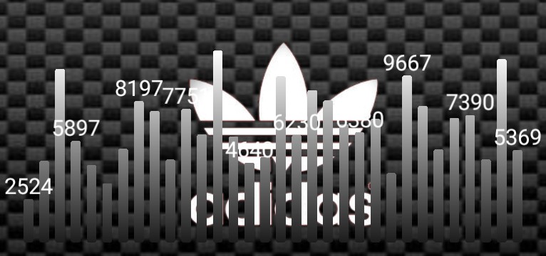 Schritte Adidas BlackWhite 