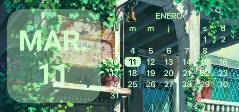 Calendar Widget Kikis delivery service