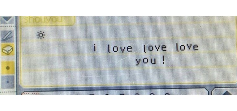 I love you 
