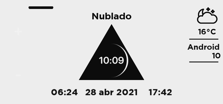 Black Triangle in White