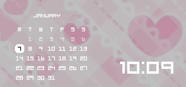 Kawaii calender+clock