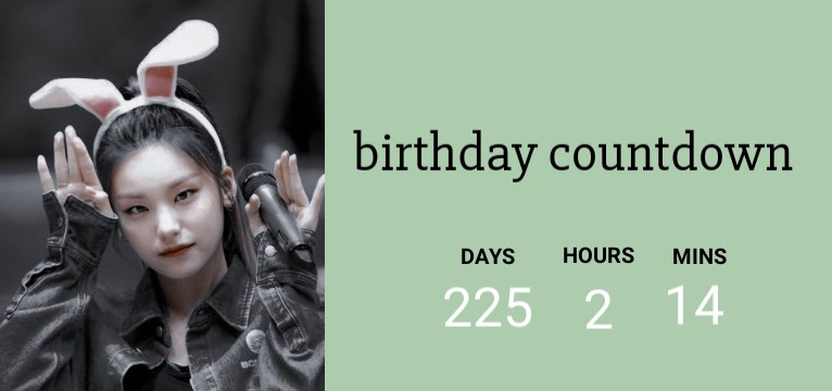 yeji twice countdown