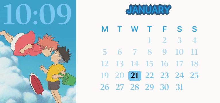 calendar ponyo