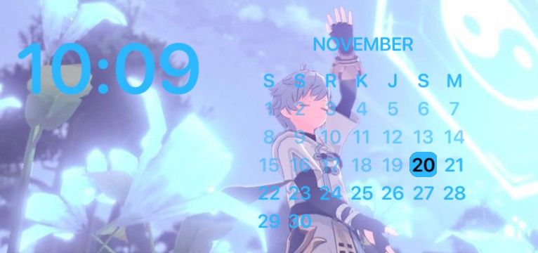 genshin impact widget Aesthetic