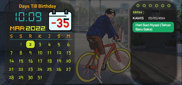 Calendar battery & ssd 