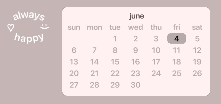 always happy calendar 
